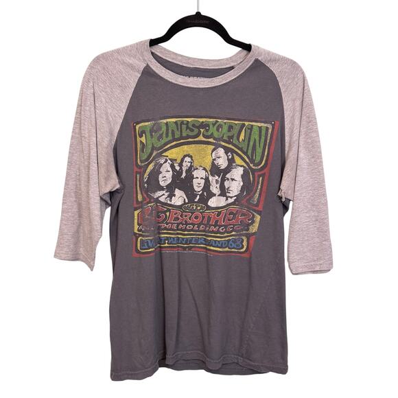Vintage '68 Big Brother The Holding Co Janis Joplin T-Shirt Women M Gray Graphic - Picture 1 of 7
